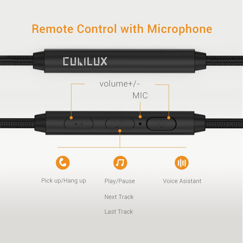 Cubilux 3.5mm to 2.5mm Headphone Cable with MIC Compatible with Bose QuietComfort 45/35/25 Noise Cancelling 700, Sennheiser Momentum 4, JBL Tune 7...