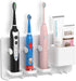 simpletome Adhesive Electric Toothbrush Holder Wall Mounted Razor Hanger Bathroom Organizer Box ABS (White)...