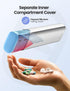 Vaydeer Metal Travel Pill Organizer (Support 2 Times a Day), 7 Day Weekly Pill Box, Large Capacity Daily Cute Pill Case for Supplements, Pills, Vi...
