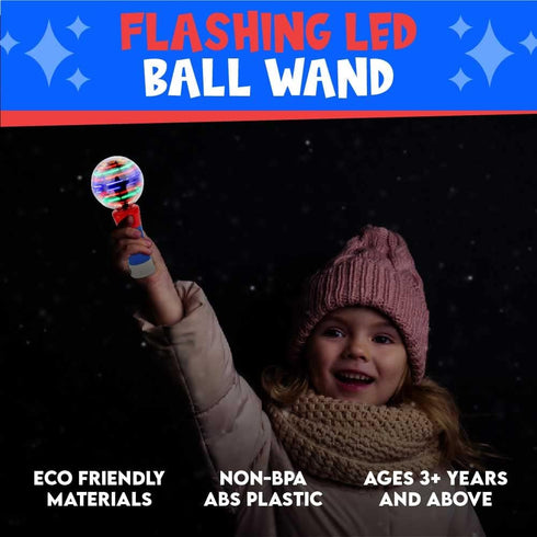 Toysery Spinning Light Up Toy Magic Wand for Kids, LED Light Up Wand Toy for Boys and Girls. Provides Thrilling Light Show Autism Sensory Toys...