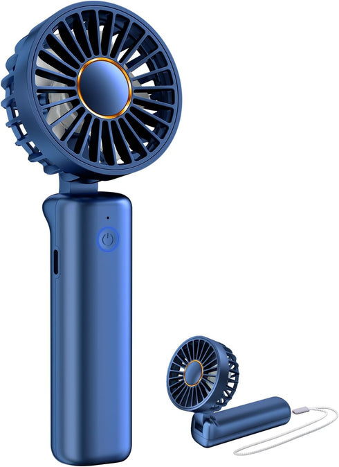 FrSara Portable Handheld Fan, Mini Desk Fan, Multi-Function Fan, 2000mAh Ultra-Long Battery Life, Ultra-Quiet, 3-Speed Adjustment(Blue)...