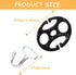 24Pcs Car Seat Cover Plum Plate Metal Hooks, 12Pcs Plastic Car Seat Covers Chucks and 12Pcs Metal Hooks Set Locking Clip Plastic Card Fixed Fasten...