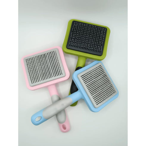 IOO Grooming Brush For Cat And Dog, Self Cleaning Slicker Brushes For Pet? Pet Grooming Brush Can Gently Removes Loose Undercoat, Mats Tangled Hai...