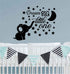 Dream Big Little One Lovely Elephant and Moon Stars Wall Decor Stickers for Kids Room Baby Girl Decals BA048 (Black)...