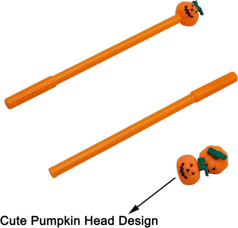 Maydahui 30PCS Halloween Pen Funny Pumpkin Shape Rollerball Pen Cute Kawaii Pens Novelty Pen Black Gel Ink for Party Office School Halloween...