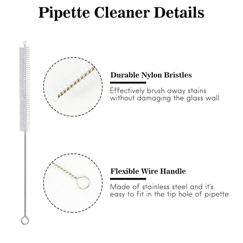 3Pcs Glass Pipettes Dropper, 10ml Graduated Liquid Dropper with Rubber Bulb and Cleaning Brush, Transfer Pipettes for Essential Oil...