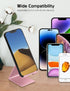 Phone Stand, Aluminum Phone Holder for iPhone 16 15 14 13 12 11 X 8 7 6 Plus 5, Samsung, Huawei, Suitable for All Smartphones, Adding a Touch of S...