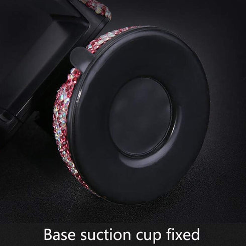 Cxtiy Car Phone Holder Adjustable Strong Sticky Dashboard Air Vent Base Car Air Vent Phone Mount Dashboard Cell Phone Holder Diamond Suction Cup h...