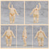 YMY 5.7cm mini doll body BJD cute body for GSC nendoroid head YMY Mini doll head?Sakura Pink?...