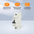 Miniature Circuit Breaker 400V 63A Single Pole AC Disconnect Switch DIN Rail Mount, Low-Voltage Miniature Circuit Breaker for Homes, Offices, Gara...