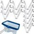 12Pcs Pool Brush Clip V-Shaped Clip, Easy to Install Pool Accessories Tools Pool Pole Clips Pool Hooks for Poles, Applies to Stainless Steel Clips...