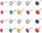 Amosfun 100pcs Mini Brads Heart Metal Scrapbooking brads Paper Fasteners for DIY Crafts 8x15mm (Random Color)...