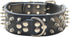 Studded Dog Collar, 2" Leather Spiked Dog Collar for Medium Large Dogs Pit Bull Mastiff Bully Boxer (M:17-20 inch, Black-1)...