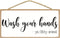 Wash Your Hands ya Filthy Animal Sign - Funny Bathroom Signs - Bathroom Signs Decor Funny - Home Decor Signs - Rustic Wall Decor 5 x 10 Inches...