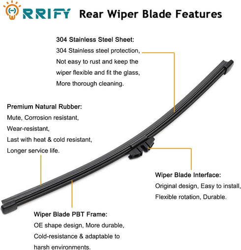 Rear Windshield Wiper Arm Blade FT4Z17526A for Ford Edge 2015-2020 Back Windshield Wiper Assembly...