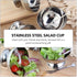 DOITOOL 2PCS Stainless Steel Ice Cream Bowls Set, Dessert Cups with Footed for Dessert, Sundae, Ice Cream, Fruit, Salad, Snack, Cocktail, Condimen...