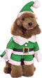 NACOCO Pet Christmas Costumes Dog Suit with Cap Santa Claus Suit Dog Hoodies Cat Xmas Costumes (Green, L)...