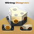 Distribution Block Car Audio, 2 Way Power Distribution Block 0/2/4 Gauge in 4/8/10 Gauge Out Amp Power Distribution Block Car Audio Splitter for V...