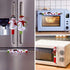 Aytai 4pcs Christmas Fridge Handle Covers Snowman Refrigerator Door Handle Cover Kitchen Appliance for Christmas Decorations