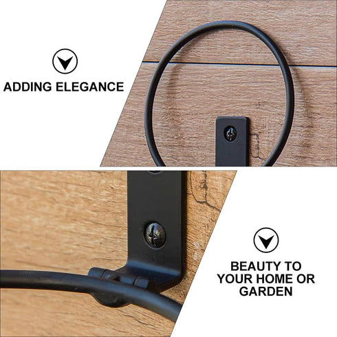 2pcs Flower Pot Storage Rack Outdoor Planter Pots Outdoor Hooks Outdoor Pots Metal Organizer Shelf Indoor Plant Pots Flowerpot Wall Hanger Wall Mo...
