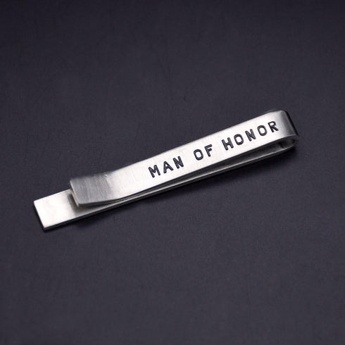 O.RIYA Stainless Steel Tie Clips Man Of Honor...