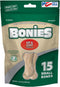 Bonies Natural Hip & Joint Formula Small-Sized Single Bone, Glucosamine & Omega Fatty Acids, Fresh Breath, Clean Teeth, Low Calories, Chicken Flav...