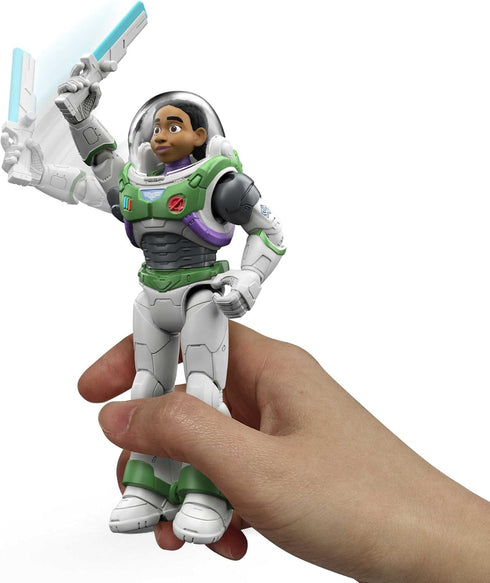 Mattel Disney and Pixar Lightyear Action Figure with Laser Strike Motion & Accessories, 5-in Scale Mission Equipped Izzy Hawthorne...
