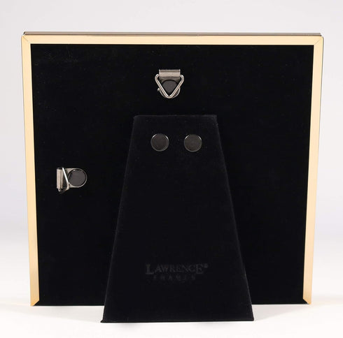 Lawrence Frames 5x5 Gold Metal Classic Bevel Picture Frame...