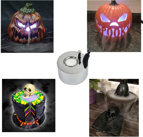 Ultrasonic Mist Maker,Halloween Mist Maker for Water Fountain Pond Halloween Party and Rockery Fish Tank Vase Birdbath Deco...