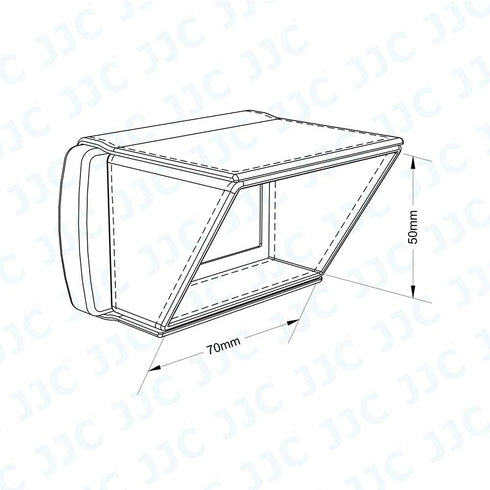 JJC Camera 3" LCD Screen Hood for Canon EOS M50 R R5 R6 R7 R8 R10 R50 R100 RP 90D 6D II T8i Sony ZV-E1 ZV-1 II ZV-1F A7IV A7CR A7C II A7SIII FX30 ...