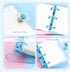 4 Pack Mini Transparent 3 Ring Binder Covers with Mini Binder Inner Paper and Pockets Clear Soft PVC Notebook Closure Loose Leaf Folder Round Ring...