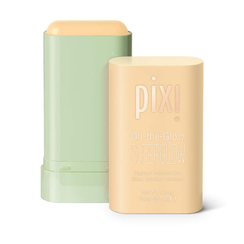 Pixi On-the-Glow SuperGlow - GlidedGold, Hydrating Gel-Cream Highlighter with Ginseng, Aloe Vera & Fruit Extracts, For Cheeks & Brow Bones, 19g / ...