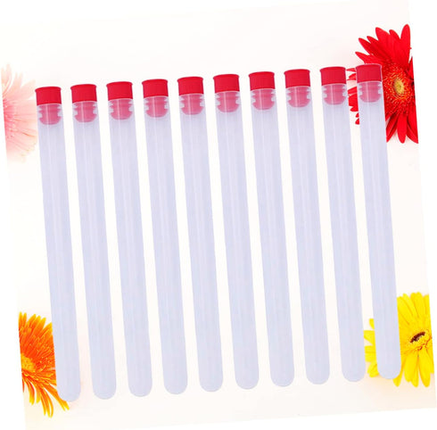 10 Pcs Organizer Craft Storage Containers Storage Container for Small Parts Clear Jar Sewing Tube Bottles for Beads Torage Desktop...