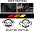 Tri-Color 3 Color Logo Steering Wheel Cover, Elastic Steering Wheel Cover Protector Anti-Slip Durable Universal 15 Inch Compatible with Toyota Veh...