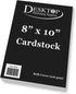 Premium Black 8x10 Cardstock - Thick Heavyweight 80lb Cover (20 Sheets)...
