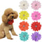 8pcs Flower Dog Collar Charms, Mulit Color Rhinestone Dog Collar Bow Ties for Puppy Cat Dog Grooming Accessories...