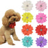 8pcs Flower Dog Collar Charms, Mulit Color Rhinestone Dog Collar Bow Ties for Puppy Cat Dog Grooming Accessories...
