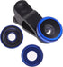 Hemobllo Phone Camera Lens - 3 in 1 Cell Phone Camera Lens Kit 180° Fish Eye Lens + 0.67X Wide Angle Lens + Macro Lens Portable Phone Lens Kit Uni...