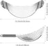 Pot Strainer Set 2 Pieces Stainless Steel Strainers Set, Easy Draining Durable Dishwasher Safe, Work for All Cooking Kitchenware, Noodles Pasta Fr...