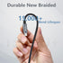 Nylon 100W USB C to USB C Cable 6.6ft, 20V/5A USB 2.0 Type C Fast Charging Cable for New iPad Pro 12.9/11, Air 4/5, Mini 6, MacBook Pro, Air 13 in...