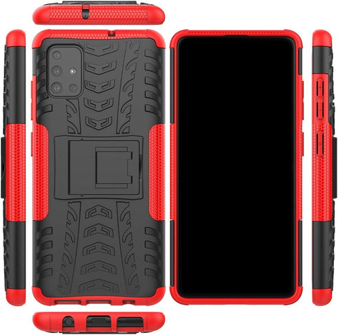 Asuwish Phone Case for Samsung Galaxy A51 4G with Tempered Glass Screen Protector and Slim Stand Hybrid Heavy Duty Rugged Protective Cell Cover A ...