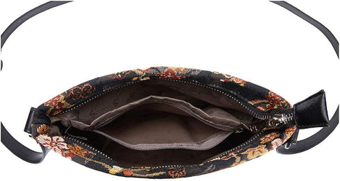 Signare Tapestry Crossbody Bag Small Shoulder Bag for Women with Garden Flower and Creature...