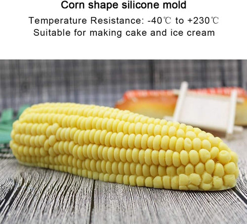 3D Corn Silicone Mold, Baking Molds Dessert Molds Silicone Mold Mousse Cake, Pastry, Chocolate, Soap...