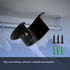 Aopin Closet Pole Sockets Wardrobe Rod Bracket Flange Kit with Matte Black Finish 25mm / 1" Heavy Duty Closet Rod End Supports Flange Rod Holder B...