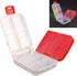 Fishing Tackle Box, 3 Layers Portable Fishing Lure Box Handheld Terminal Tackle Trays Plastic Storage Organizer with Dividers, Foldable Fishing Ji...