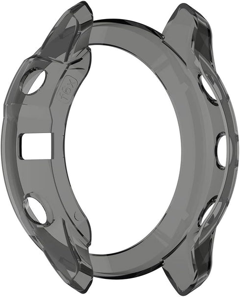 MOTONG for Garmin Fenix 6X Transparent TPU Protective Case - TPU Protective Case Cover Shell for Garmin Fenix 6X(TPU Black)...