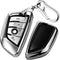 QBUC for BMW Key Fob Cover with Leather Keychain,for BMW 2 5 6 7 Series X1 X2 X3 X5 X6 X7 Premium Soft TPU Key Fob Holder...