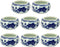 SEWACC 8pcs Ceramic Ink Dish Chinese Calligraphy Ink Dish Porcelain Inkwell Dish Painting Dish for Chinese Calligraphy and Sumi-e Painting Pottery...