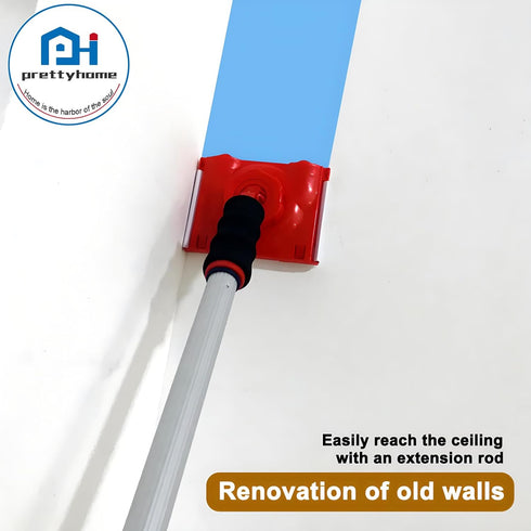 Paint Pad Applicator with Upgraded Guide Wheel Structure | Paint Edge Trimmer Plus Two Replace Pads | Walls & Ceilings Pad Painter | Paint Edger f...