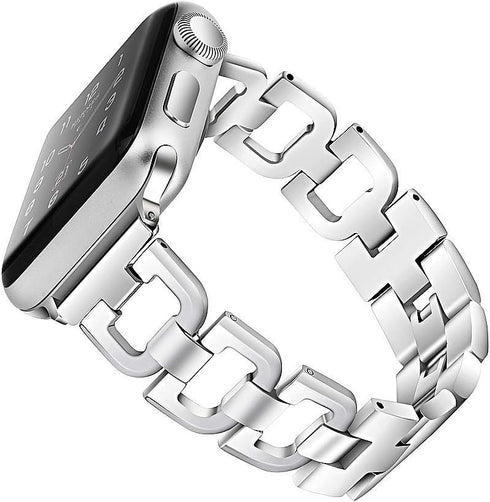 OULUCCI Stainless Steel Band Compatible with Apple Watch Band 38mm 40mm 41mm 42mm 44mm 45mm 46mm 49mm, Women Strap For Iwatch Series 10 9 8 7 6 5 ...
